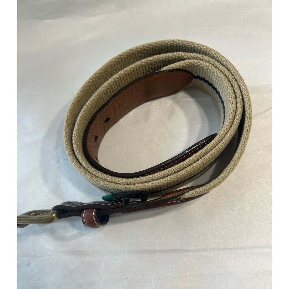 Orvis Tan and Brown Canvas with Leather with Brass Buckle